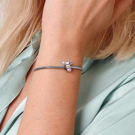 Mexican Axolotl Embraces Heart Gemstone Charm Bead Sterling Silver_5