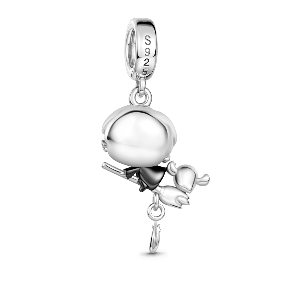 Gnoce Harry Potter Riding A Broom Pendant Dangle Charm_5