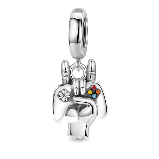 Handheld Game Console Pendant Dangle Charm Sterling Silver_1