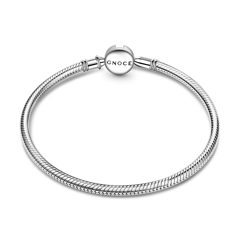 Gnoce Tree of Life Snake Chain Bracelet Platinum-plated Silver Blend_2