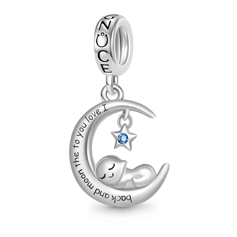 Gnoce Sleeping Baby Love You Pendant Dangle Charm_1