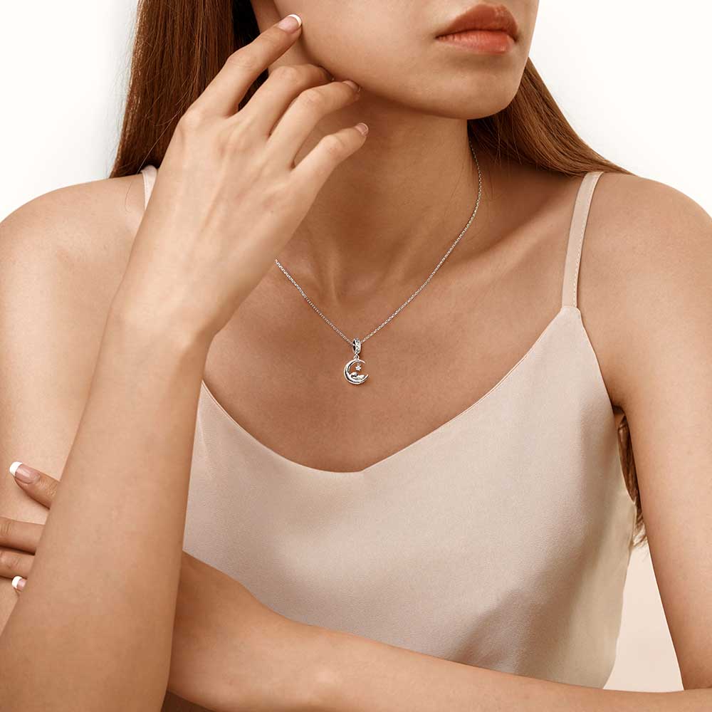 Gnoce Sleeping Baby Love You Pendant Dangle Charm_6