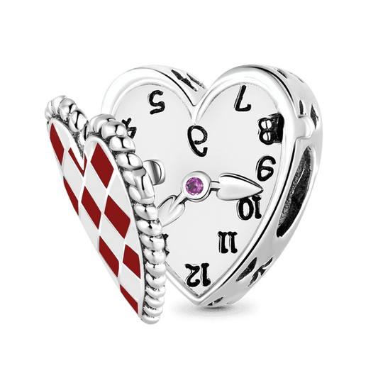 Gnoce Fairy Tale Magic Clock Heart Openable Charm_1