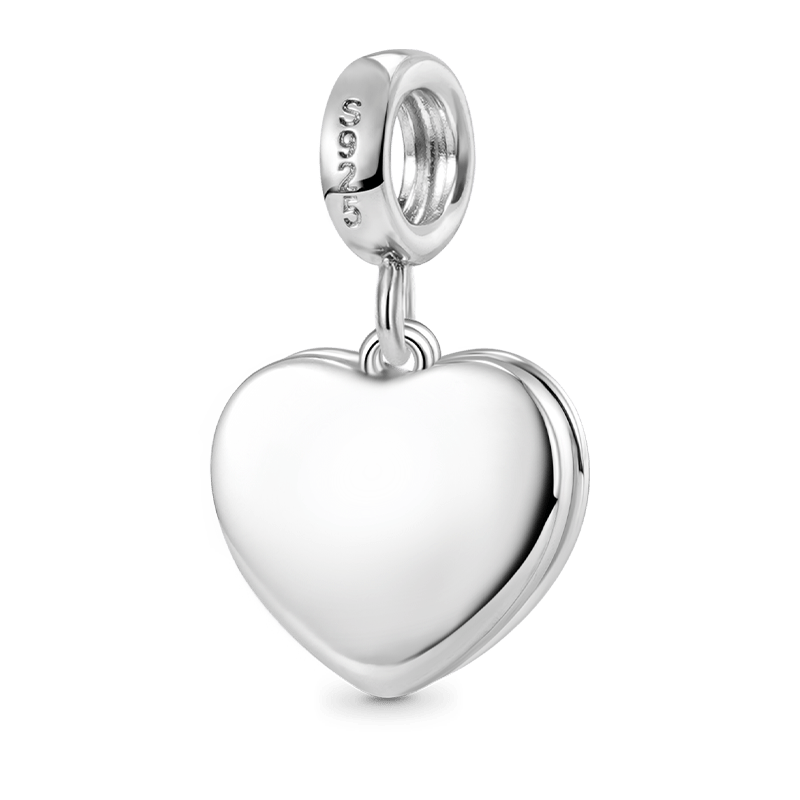 Gnoce "Little Sister" Heart Double Pendant Dangle Charm_2