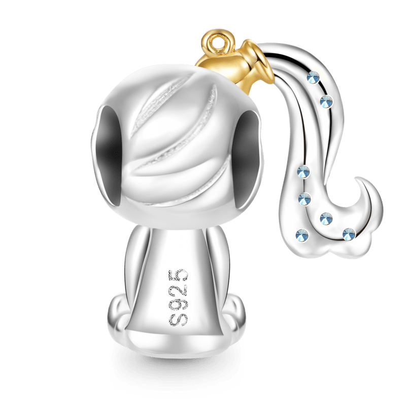 Gnoce Aquarius Constellation Embraces Heart Gem Charm_2
