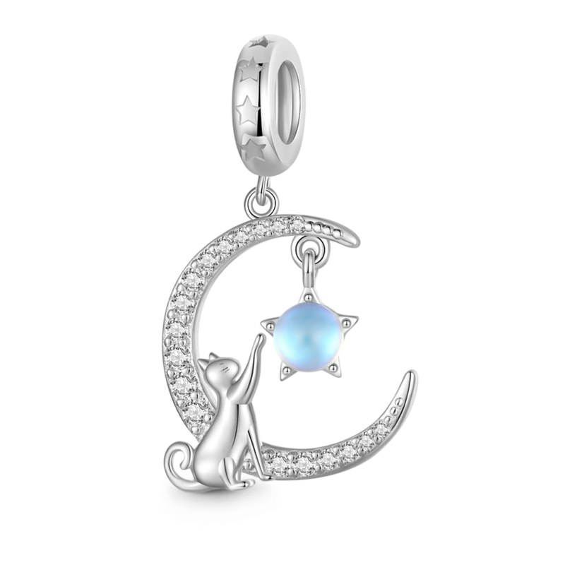 Gnoce Moon&Cat Pendant Dangle Charm_1