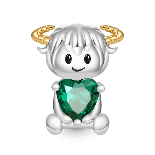 Gnoce Taurus Constellation Embraces Heart Gem Charm_1