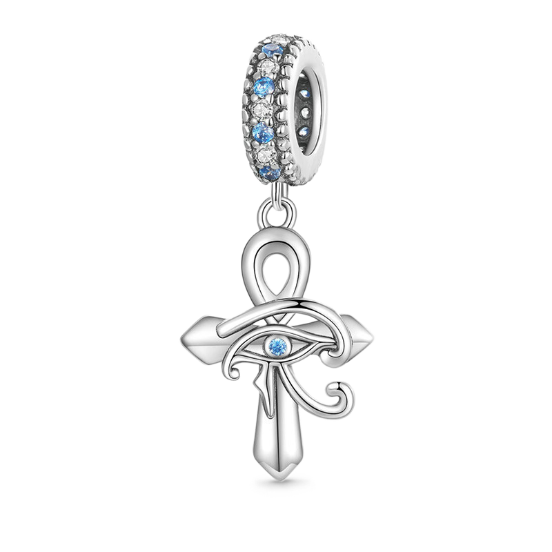 Gnoce Eye of Horus Cross Pendant Dangle Charm_1
