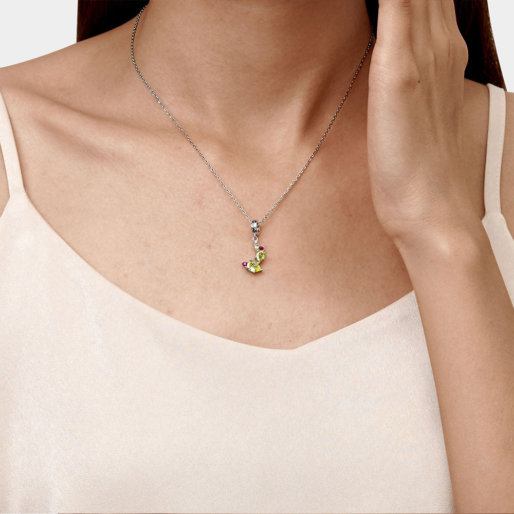 Gnoce Sparkling Cactus Pendant Dangle Charm_5