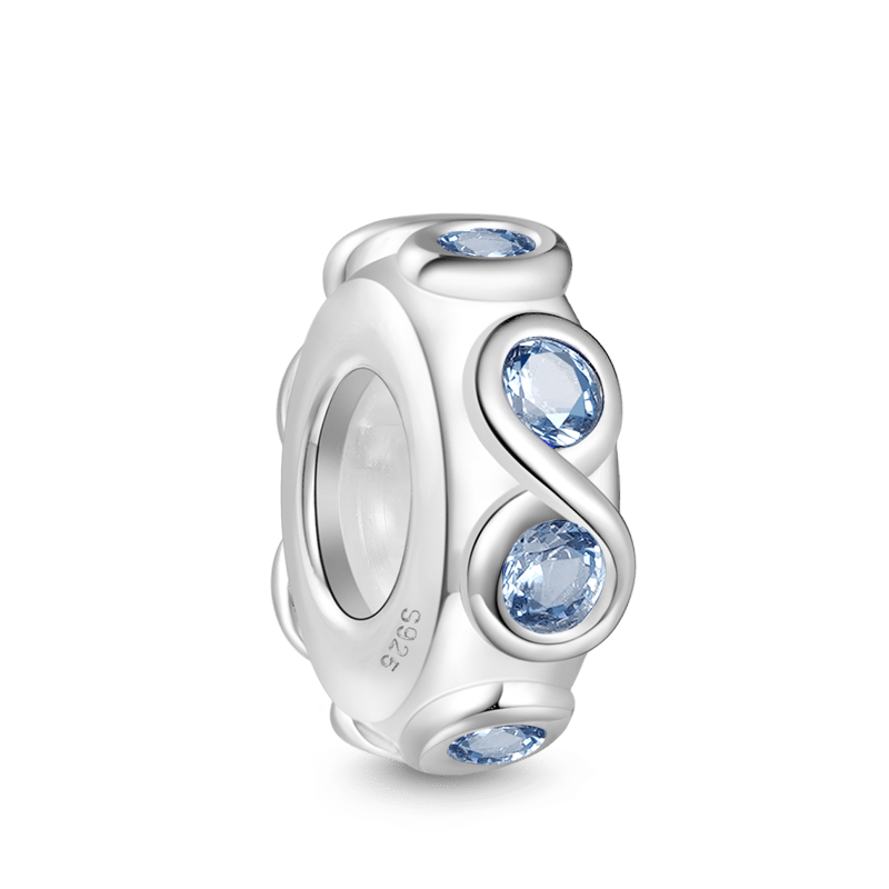 Gnoce Birthstone Infinity Love Symbol Stopper Charm_2