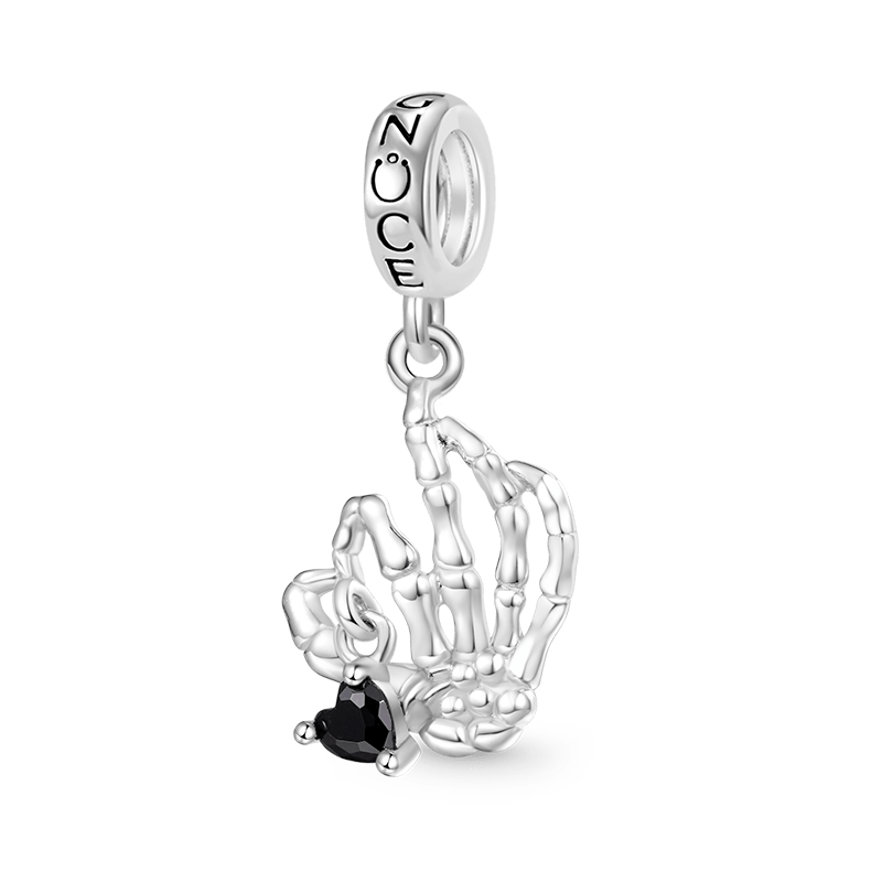 Gnoce Halloween Skull Gesture Pendant Dangle Charm_1