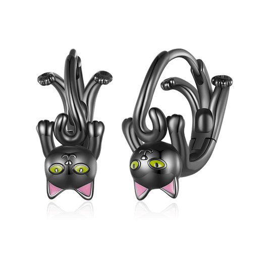 Gnoce Black Cat Earrings_1
