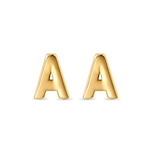 Gnoce Initial Letters Personalized Stud Earrings_1