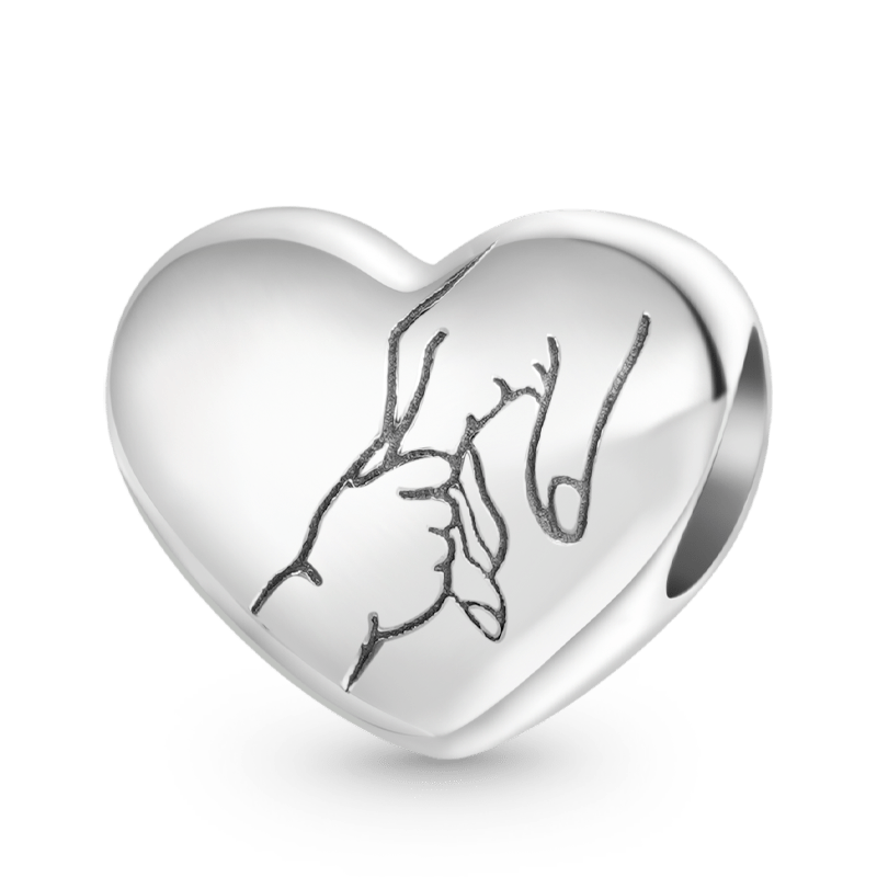 Gnoce "I Love You" Adult-Child Holding Hands Charm_1