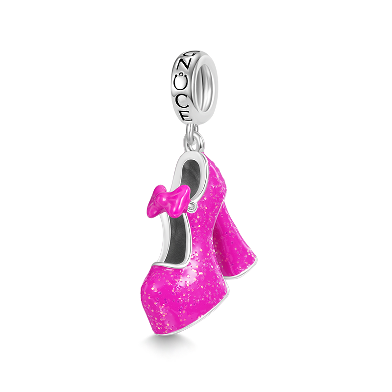 Gnoce Sexy Pink High Heel Pendant Dangle Charm_1