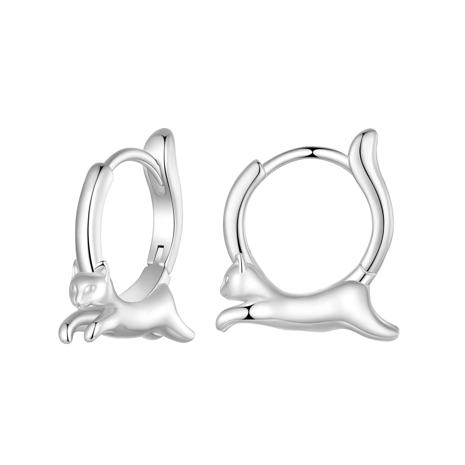 Gnoce Cute Cat Hoop Earrings_1