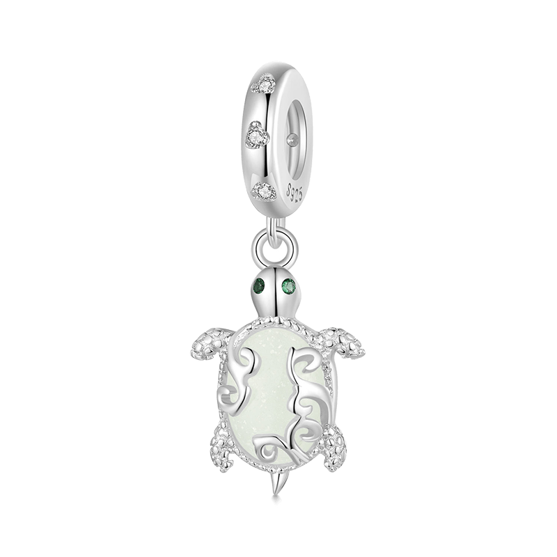 Gnoce Glow-in-the-Dark Sea Turtle Pendant Dangle Charm_2