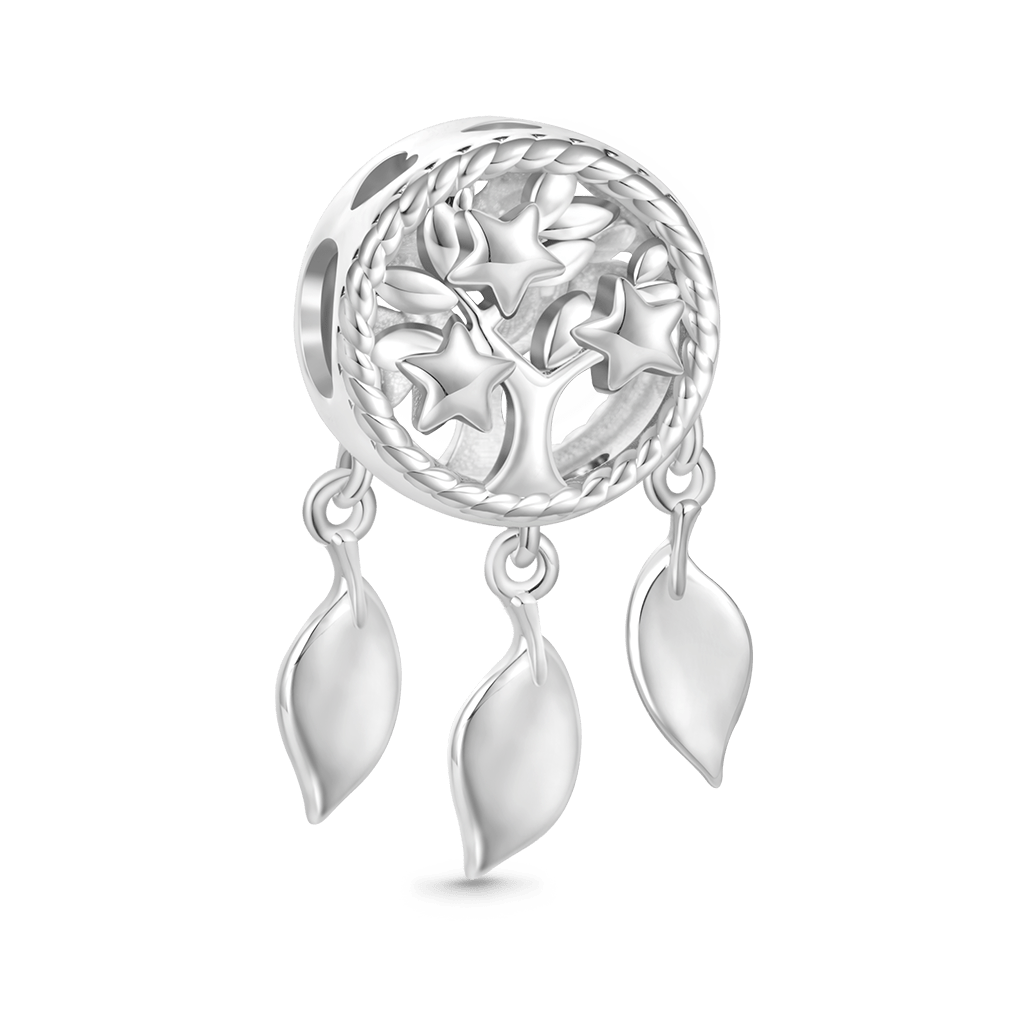 Gnoce Engravable Dream Catcher Tree of Life Birthstone Charm_4