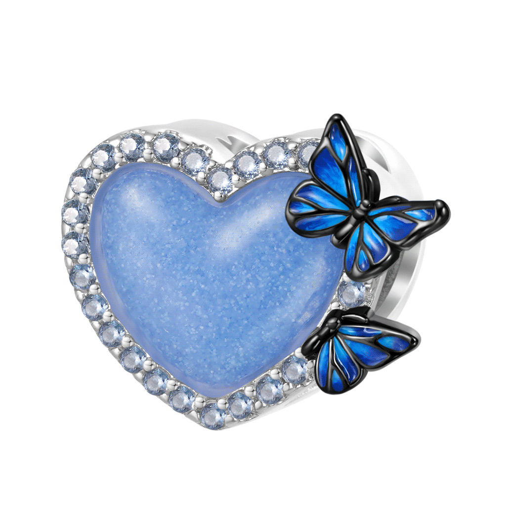Gnoce Glow-in-the-dark Heart Butterfly Charm_1