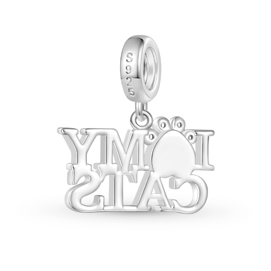 Gnoce "I LOVE MY CATS" Pet Pendant Dangle Charm_2