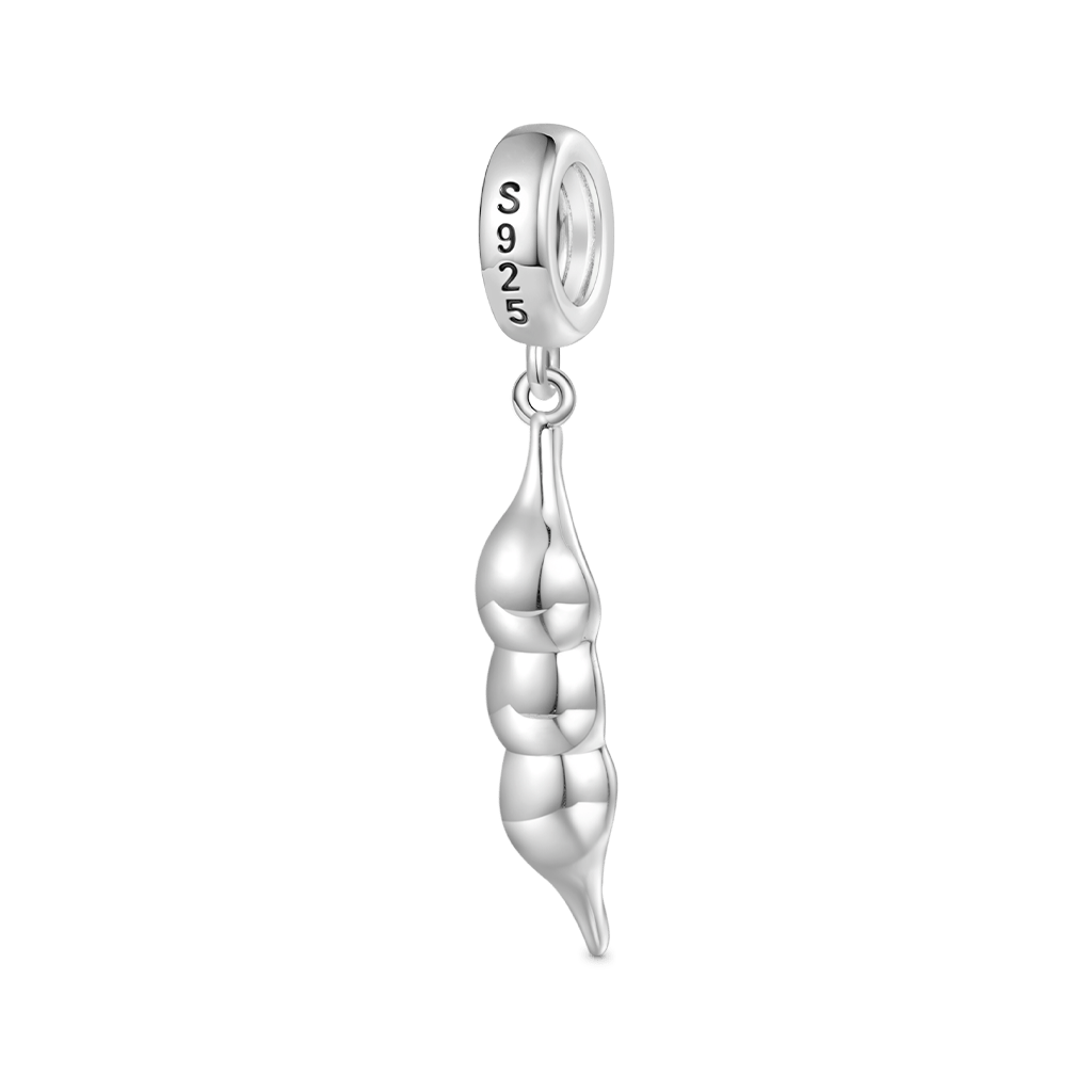 Gnoce Birthstone Pea Pod Pendant Dangle Charm_3