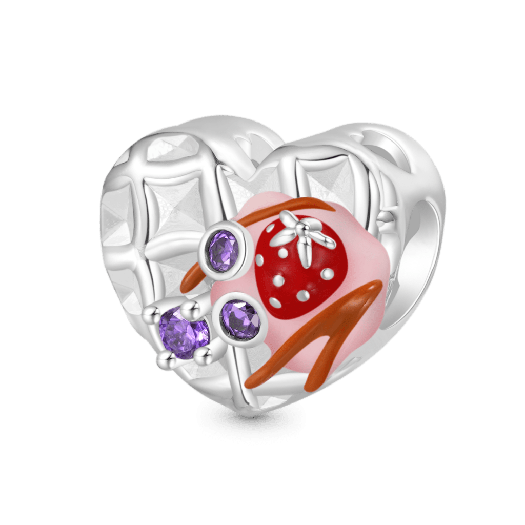 Gnoce Heart Waffle Charm_1