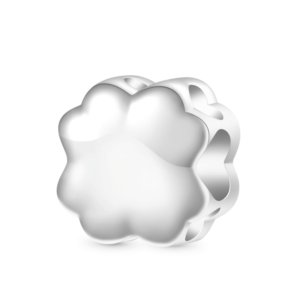 Gnoce Lucky Purple Four-leaf Clover Charm_2