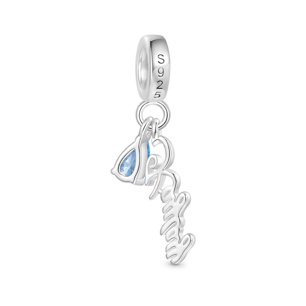 Gnoce Engravable Hollow Name Birthstone Pendant Dangle Charm_3