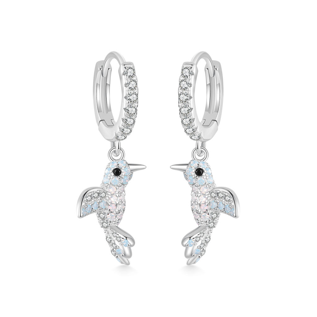 Gnoce Diamond-encrusted Bird Earrings_1