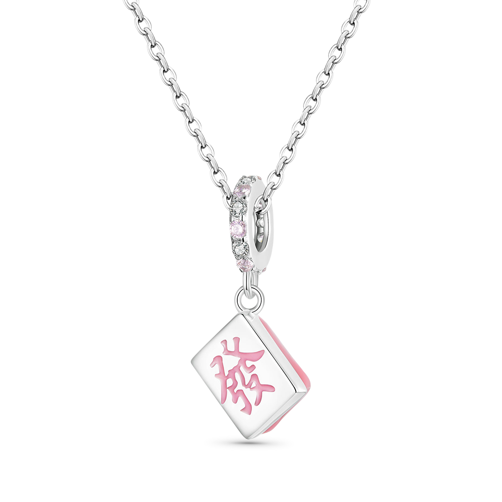 Gnoce Pink Fortune Pendant Dangle Charm_2