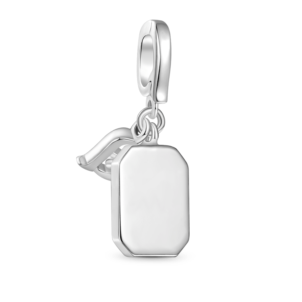 Gnoce Personalized Letter Square Birthstone Clasp Clusters Charm_3