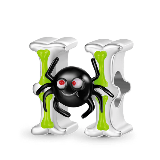 Gnoce Halloween Horror Elements Personalized Initial Letter Charm_1