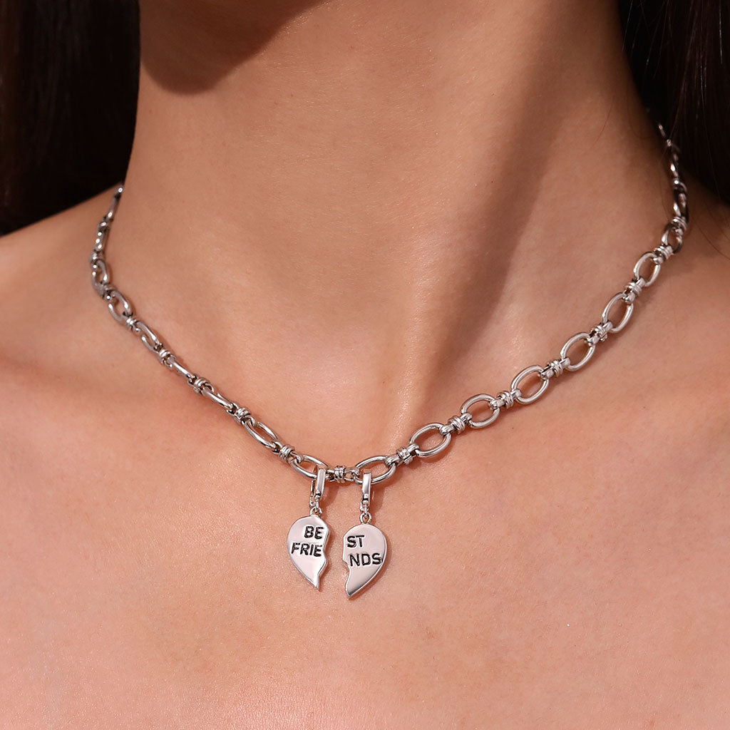Gnoce Best Friend Right Heart Clasp Clusters Charm_6