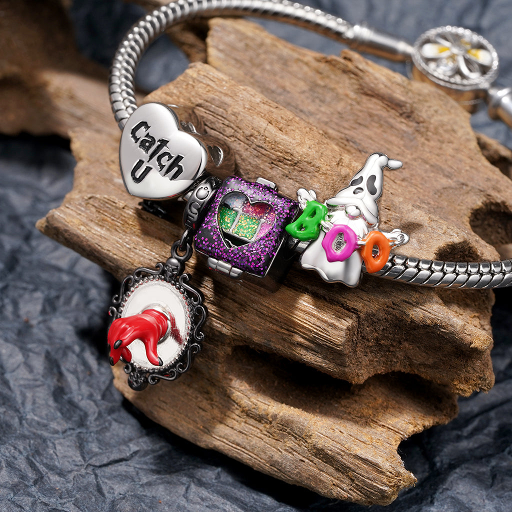Gnoce 'Catch U' Heart Mousetrap Personalized Photo Charm_4