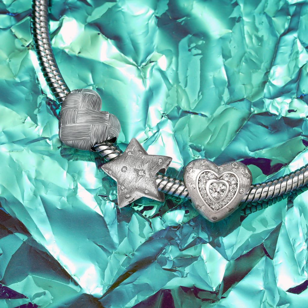 Gnoce Shining Frosted Heart Charm_3