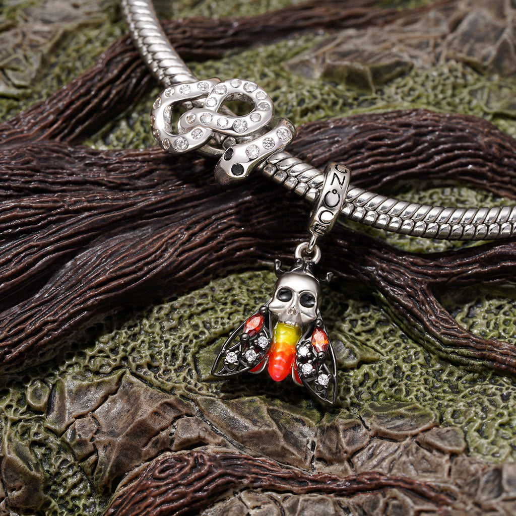 Gnoce White Snake White Diamond Charm_3