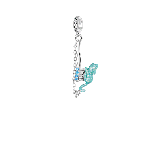 Gnoce Cute Glow-in-the-Dark Cat Toothpaste Toothbrush Pendant Dangle Charm_1