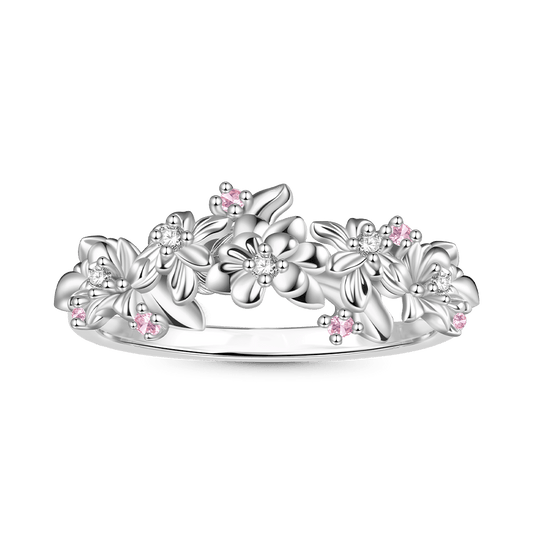 Gnoce Delicate Flower Cluster Ring_1
