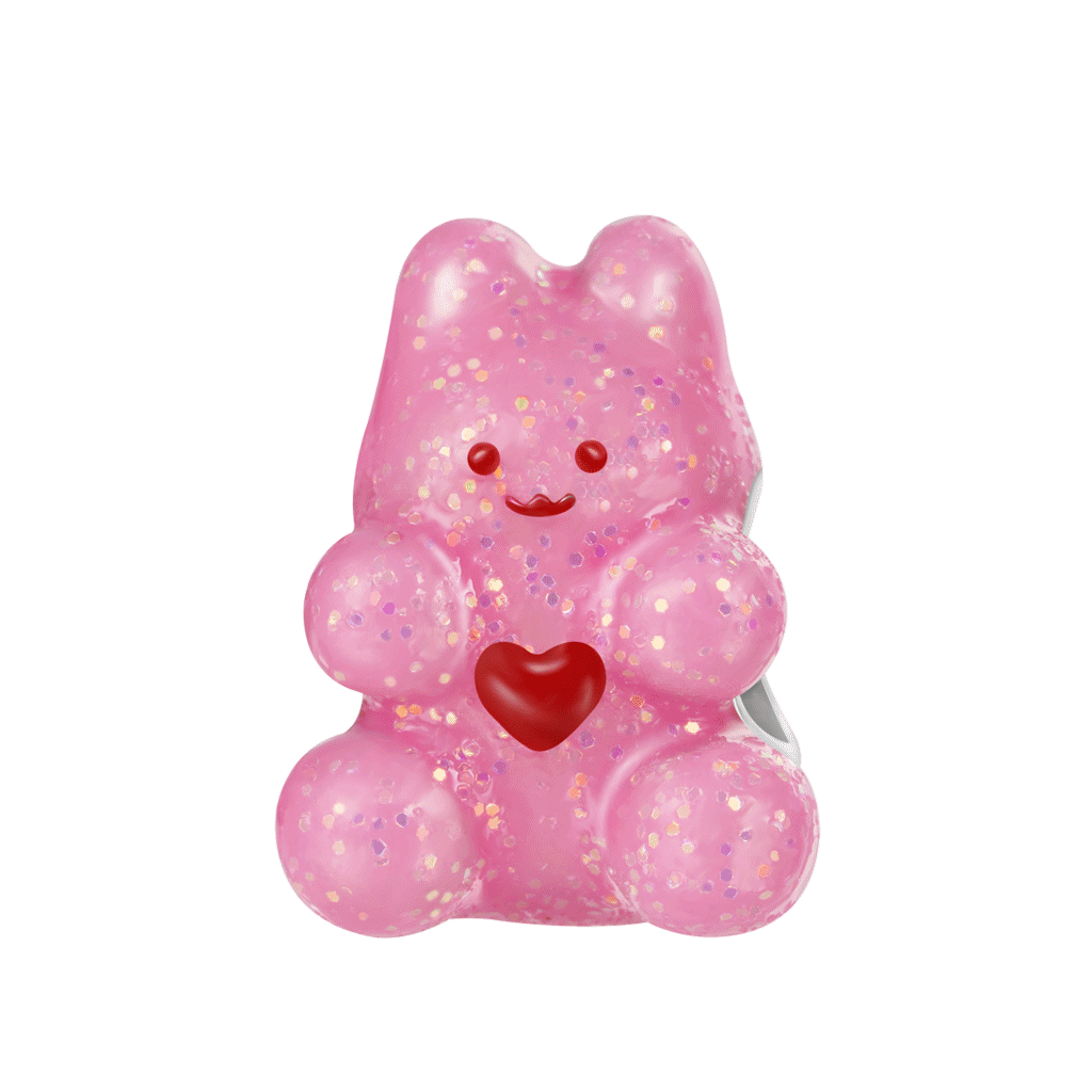 Gnoce Rabbit Gummy Glow-in-the-Dark Charm_1