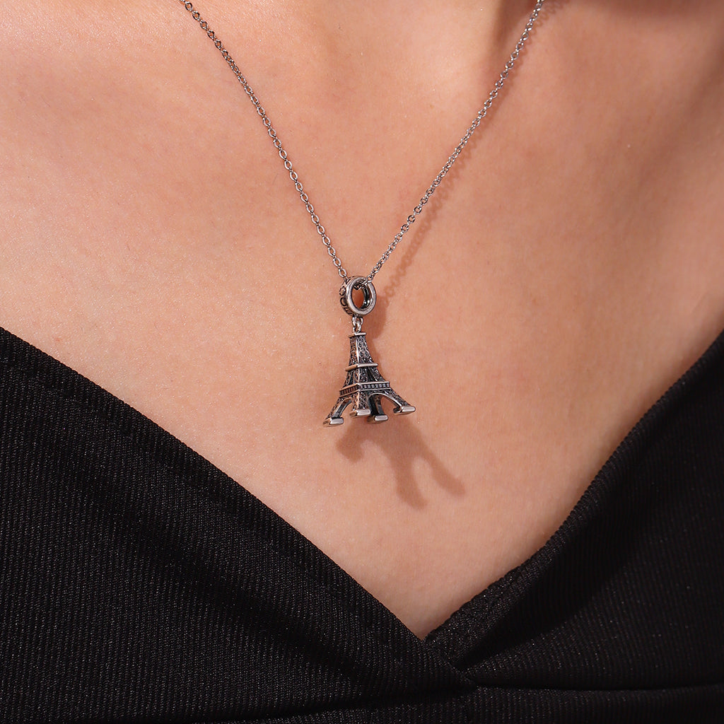 Gnoce City Series - Eiffel Tower Pendant Dangle Charm_6