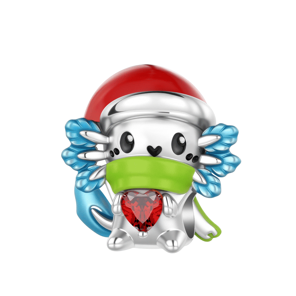 Gnoce Glow-in-the-Dark Christmas Salamander Charm_1