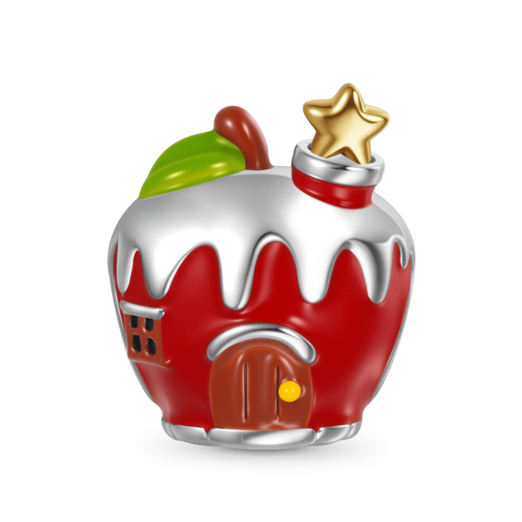 Gnoce Christmas Red Apple House Charm_1