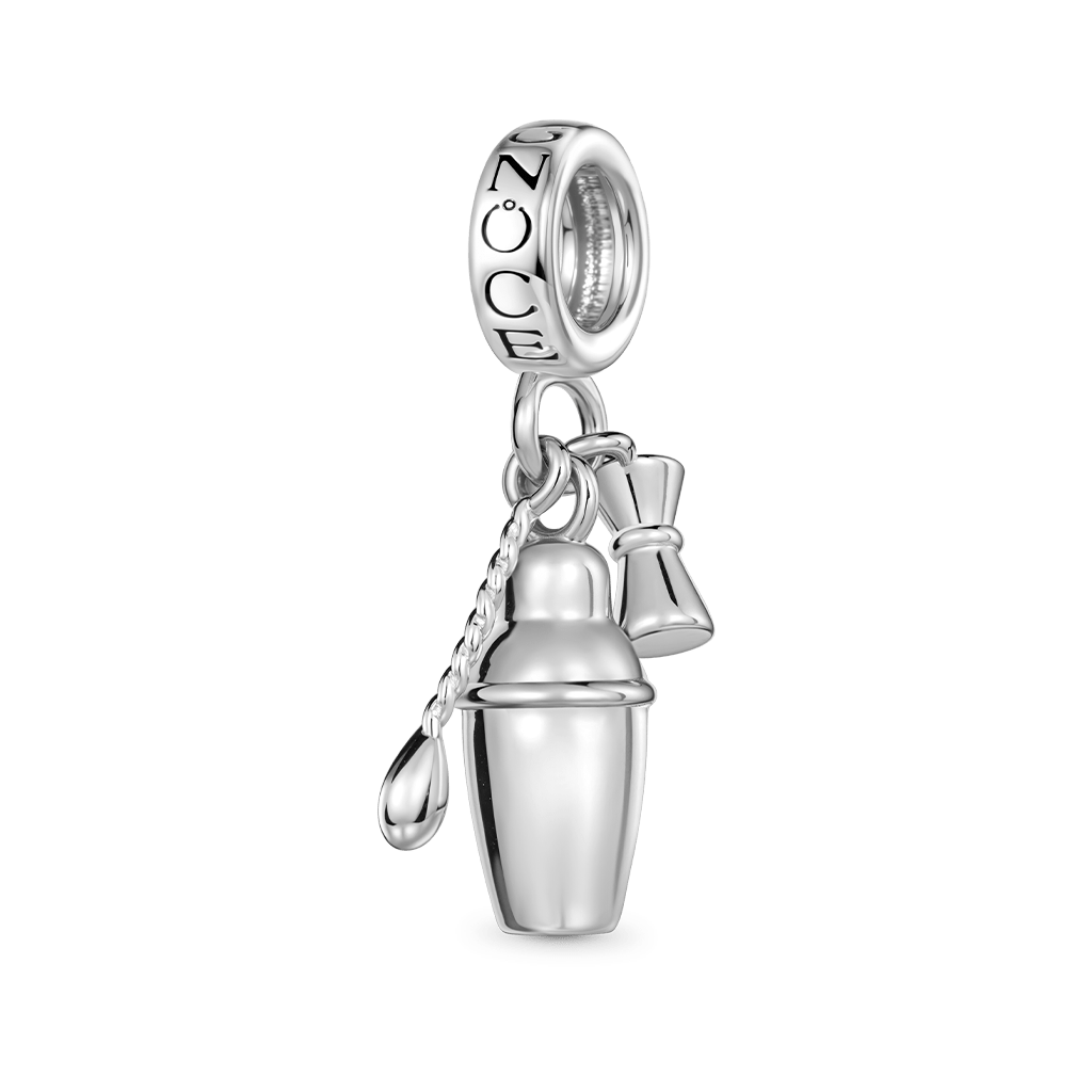 Gnoce Cocktail Shaker Suit Pendant Dangle Charm_1