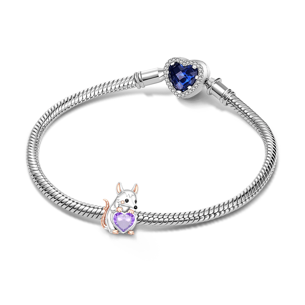 Gnoce Custom Opossum Embrace Birthstone Charm_3