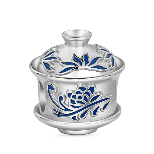 Gnoce Blue And White Porcelain Teacup Charm_1