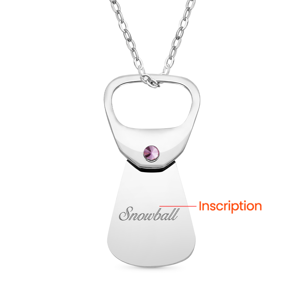 Gnoce Custom Pet Photo Necklace Cans Pendant Gift for Pet Lover_3