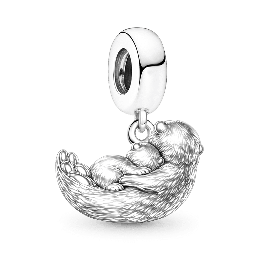 Gnoce Otter Embraces Baby Pendant Dangle Charm_5
