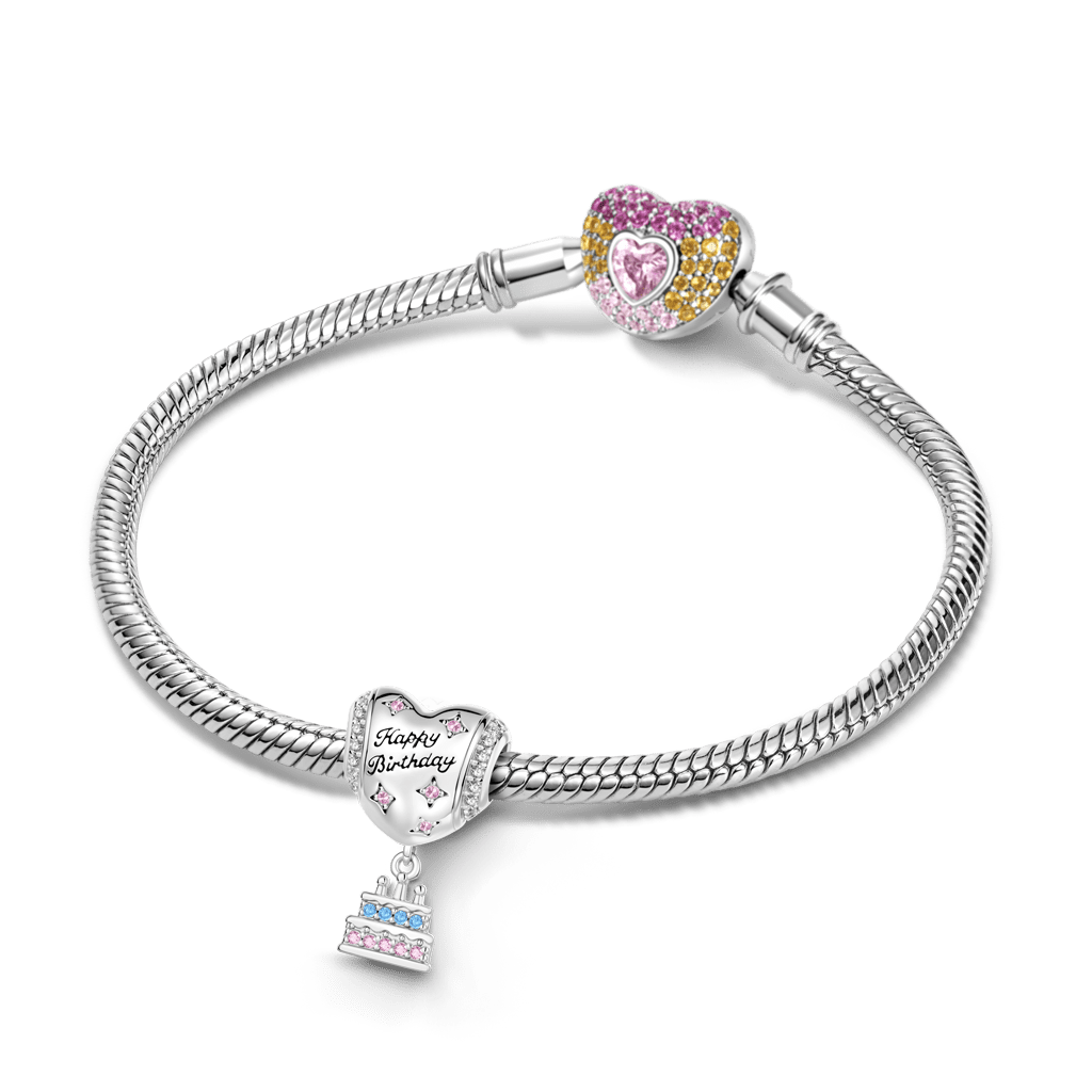 Gnoce Balloon Cake Charm Platinum-plated Silver Blend_3