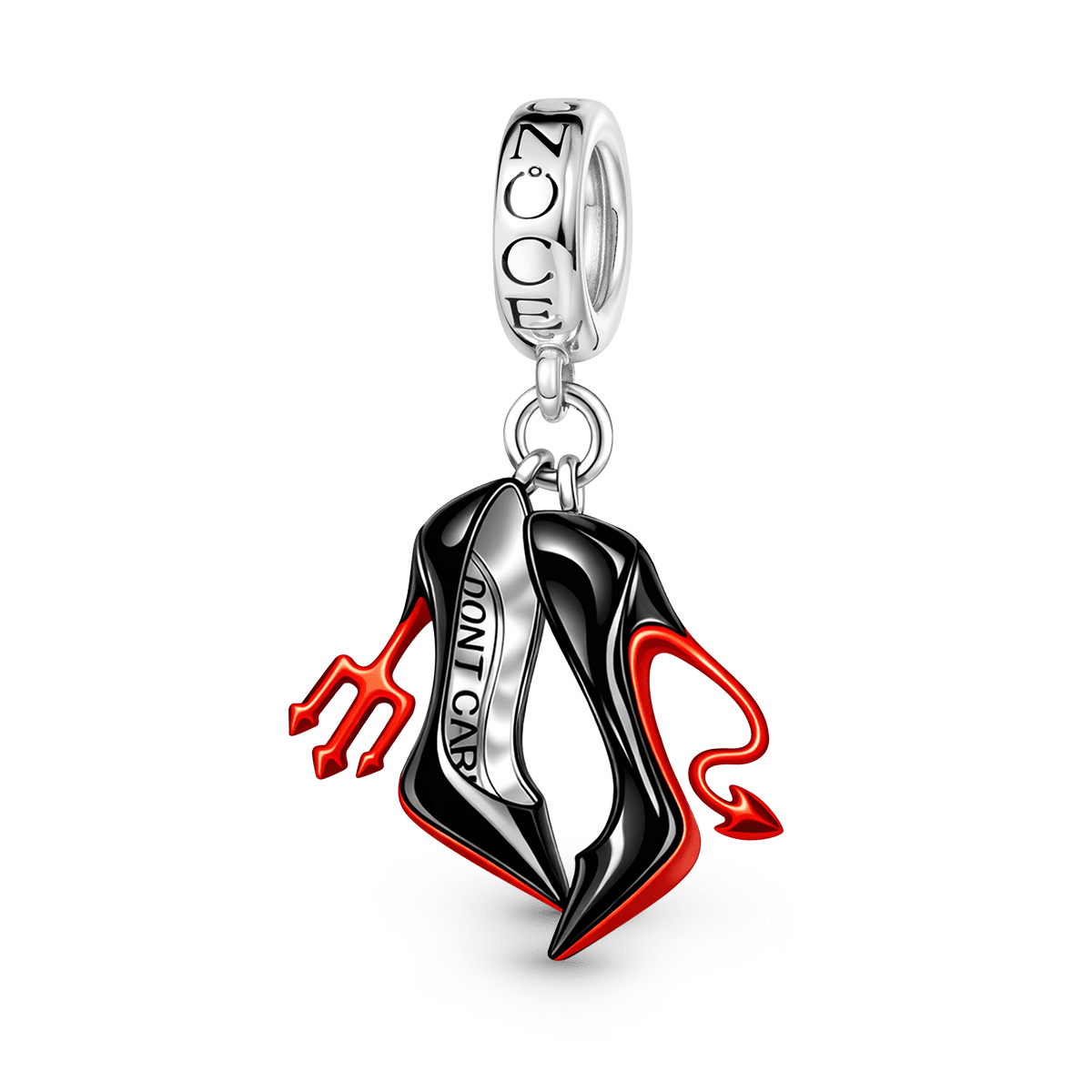 Gnoce Devil's High Heels Charm Platinum-plated Silver Blend_1