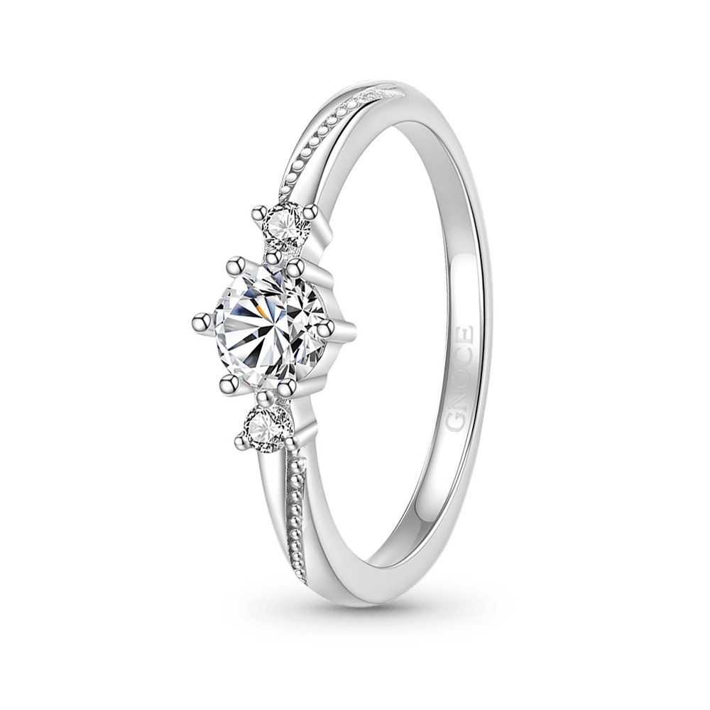 Gnoce 'Love At First Sight' Adjustable Diamond Couple Rings_3